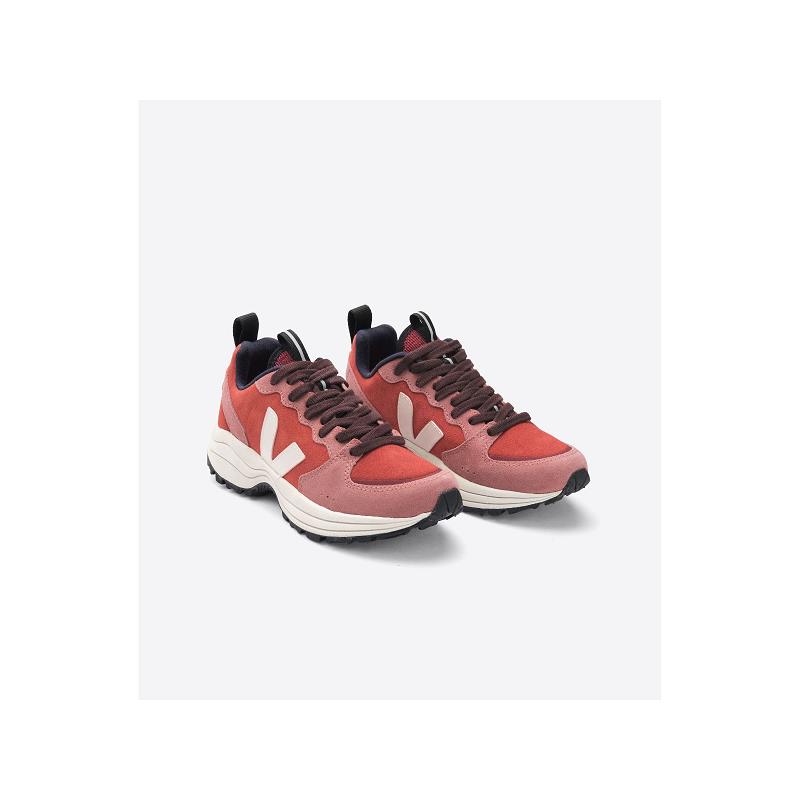 Zapatillas Veja Mujer España - Venturi Tenis Rojas Suede ES4669822